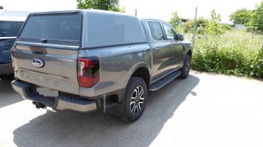 Preview: Hardtop ohne Seitenscheiben, Farbe: Weiß, kabinenhoch, inkl. ABE für Ford Ranger Doppelkabiner, Modell 2023